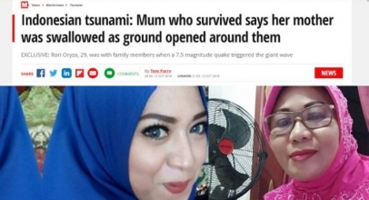 Kisah Wanita Korban Gempa Palu Ini Viral dan Disorot Media Inggris