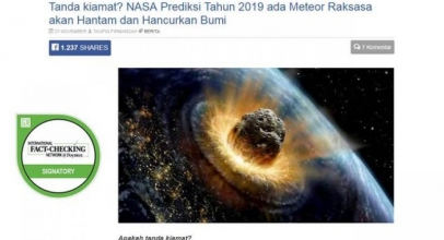 HEBOH! Meteor Raksasa Bakal Hantam Bumi Tahun 2019
