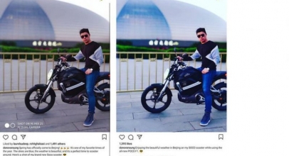 Foto Bos Xiaomi Mejeng di Atas Motor Jadi Kontroversi