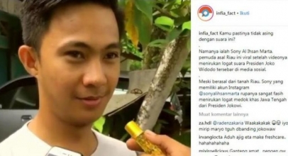 Pemuda Ini Viral Gara-Gara Bisa Tirukan Suara Jokowi