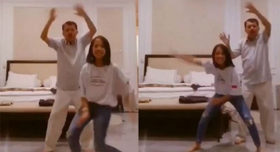 VIRAL! Lincahnya Wapres Jusuf Kalla Joget di Tik Tok Bersama Cucu