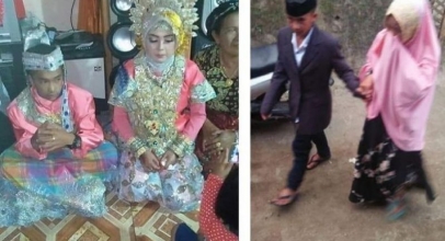 VIRAL! Bocah SD Nikahi Gadis SMK Dengan Mahar Rp 56,5 Juta
