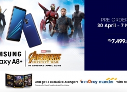 Samsung Galaxy A8+ Blue Marvel’s Avengers: Infinity War Exclusive Pre-order di Blibli.com