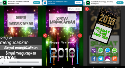 Praktis Buat Kartu Ucapan dengan 2018 New Year Greeting Cards