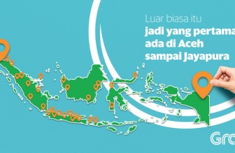 Grab Menjadi Layanan Transportasi Pertama dengan Jangkauan Seluruh Indonesia