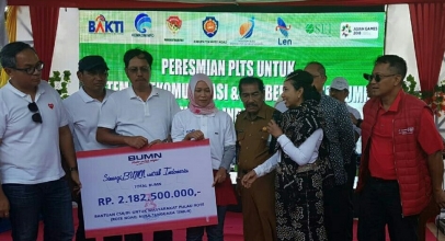 Telkomsel Bangun 108 BTS USO  di HUT RI ke 73