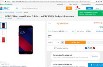 Oppo F3 FCB Limited Edition Ludes Sekejap di 3 E-commerce Terbesar