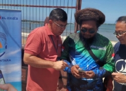 XL Axiata – KKP Bersihkan Pantai dan Sosialisasi Aplikasi Laut Nusantara