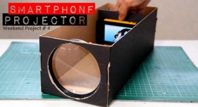 Tutorial: Membuat Proyektor Dengan Handphone dan Kardus Bekas