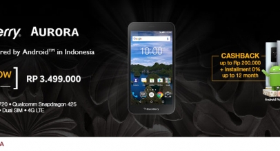 Promo Cash Back Pembelian Blackberry Aurora BBC100-1