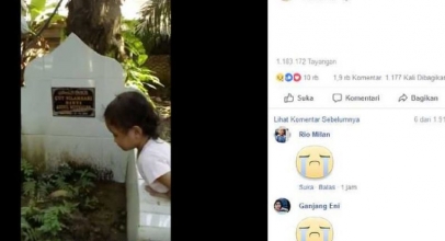 Kisah Mengharukan, Gadis Kecil Panggil Ibunya di Depan Makam Ini Viral