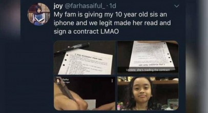 VIRAL! Bocah 10 Tahun Rela Teken Kontrak Demi iPhone