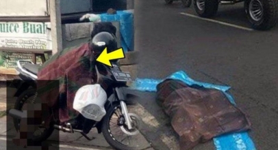 VIRAL! Mayat Wanita Jatuh Dari Sepeda Motor, Ini Faktanya