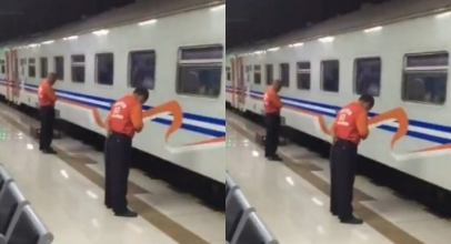 Videonya Sempat Viral, Ini Penjelasan PT KAI Soal Pegawai Yang Tundukan Kepala