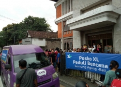 XL Axiata Antisipasi Jaringan dan Kirim Bantuan ke Pengungsi Gunung Agung