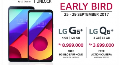 Enam E-commerce Resmi Jual LG G6 Plus dan LG Q6 Plus