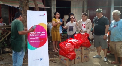 IOH Salurkan Bantuan kepada Korban Banjir dan Longsor Manado