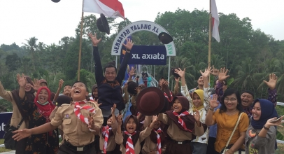 XL Axiata Bantu Dirikan Jembatan di Pringsewu Lampung