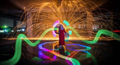 Melukis dengan Cahaya (Light Painting)