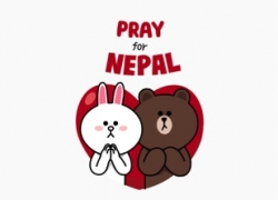 Ikut Donasi dengan Stiker LINE Pray for Nepal