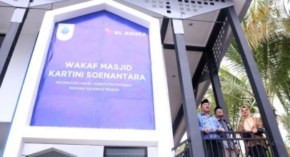 XL Axiata Dukung Pembangunan Masjid di Banggai