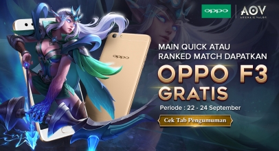 Oppo Lakukan Kerjasama Strategis dengan Game Arena of Valor (AOV)