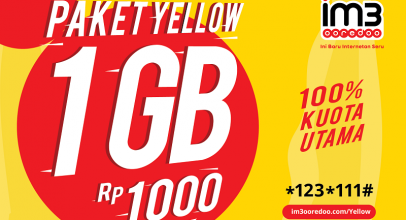 IM3 Ooredoo Luncurkan Paket Internet Yellow