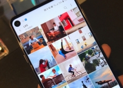 Samsung Galaxy A8S, Legakan Layar, Pertama Pemakai Android 9.0
