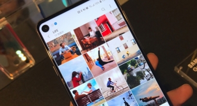 Samsung Galaxy A8S, Legakan Layar, Pertama Pemakai Android 9.0