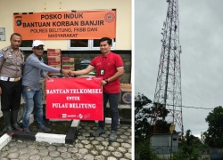 Belitung Terendam Banjir, Jaringan Telkomsel Tetap Normal