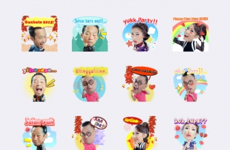 Stiker Ayu Dewi dkk Ramaikan Tahun Baru 2015