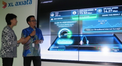 XL Demo 4.5G, Speedtest tembus 273Mbps