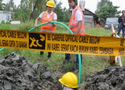 XL Axiata Bangun Ratusan KM Fiber Optic di Kalimantan