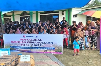 Karyawan XLSMART Salurkan Donasi ke Sumut, Sumbar hingga Pelosok Aceh
