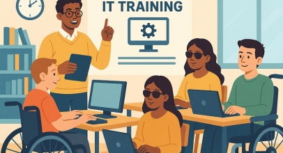 Bakti Komdigi Latih TIK Disabilitas