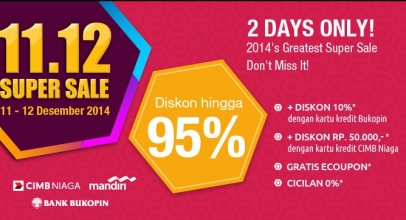 Bhinneka.com Gelar Promo 11.12 SUPER SALE