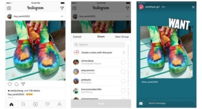 Sekarang Pengguna Instagram Bisa Bagikan Postingan Ke Stories