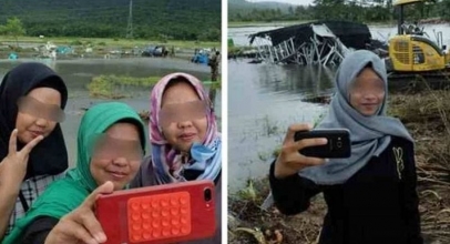 Media Asing Soroti Aktivitas Selfie di Lokasi Bencana Tsunami