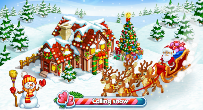Farm Snow: Happy Christmas Story With Toys & Santa, Game Farming Bernuansa Natal
