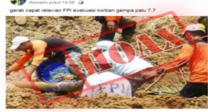 Diprotes FPI, Ini Klarifikasi Kemkominfo Soal Hoax Bantuan Gempa Palu