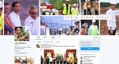 Presiden Jokowi Masuk 10 Besar Pemimpin Dunia Dengan Follower Terbanyak di Twitter