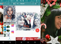 Christmas Photo Frames, Effects & Cards Art, Meriahkan Foto dengan Tema Natal