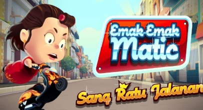 Game Emak-emak Matic, Naik  Motor Seru Ala Ibu-ibu
