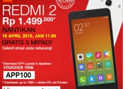 Promo Mi Pad di Blibli dan Redmi 2 di Lazada