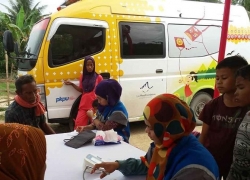 Mobile Klinik Indosat Ooredoo Beroperasi di Lokasi Bencana Lombok