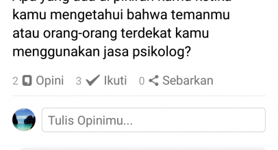 Punya Unek-unek? Tuangkan saja di Opini