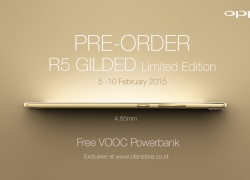 Oppo Buka Pre-order R5 Gilded Edition