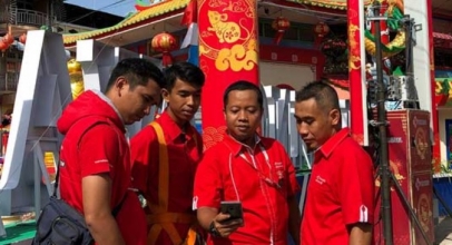 Telkomsel Dukung Perayaan Cap Go Meh di Singkawang
