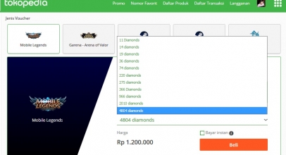 Tokopedia Permudah Beli Voucher Game Mobile Legends: Bang Bang