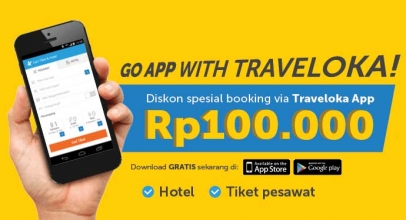 Unduh Traveloka, Diskon Seratus Ribu